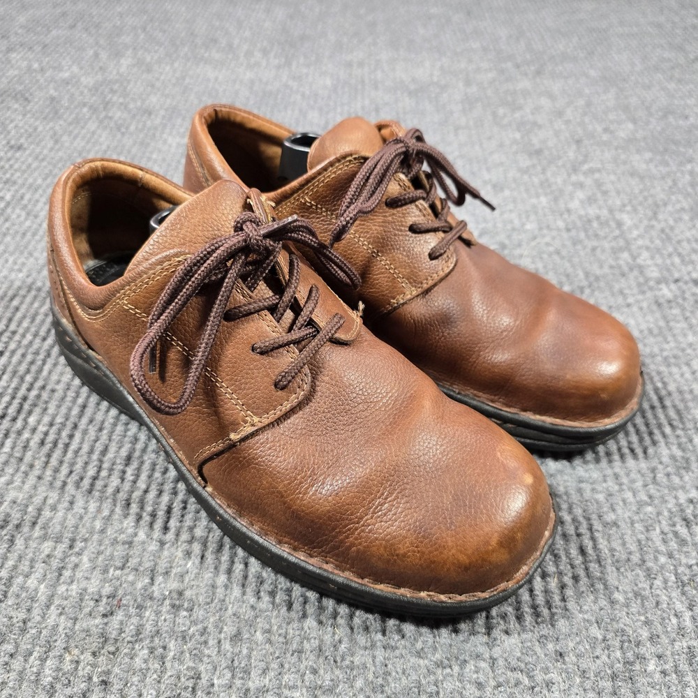 Carolina Shoes Mens Size 10D Brown Leather Oxford Lace Up‎ Vibram SD1 CA10456